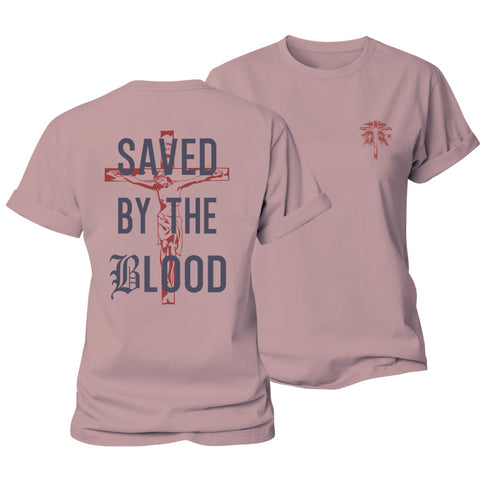 Women's Saved By Blood Cotton T-Shirt